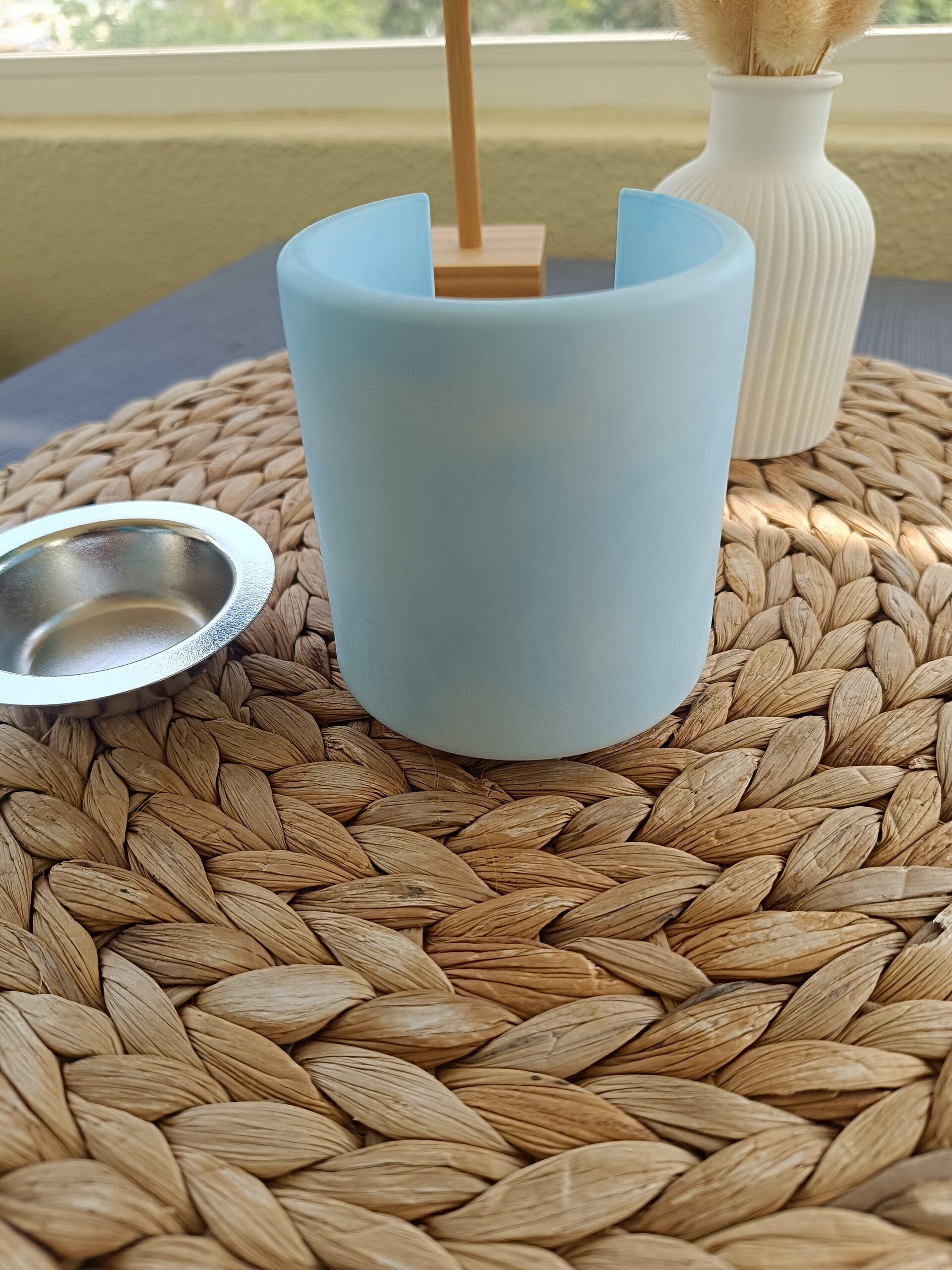 Quemador de resina acrílica tono azul marmolado - 3