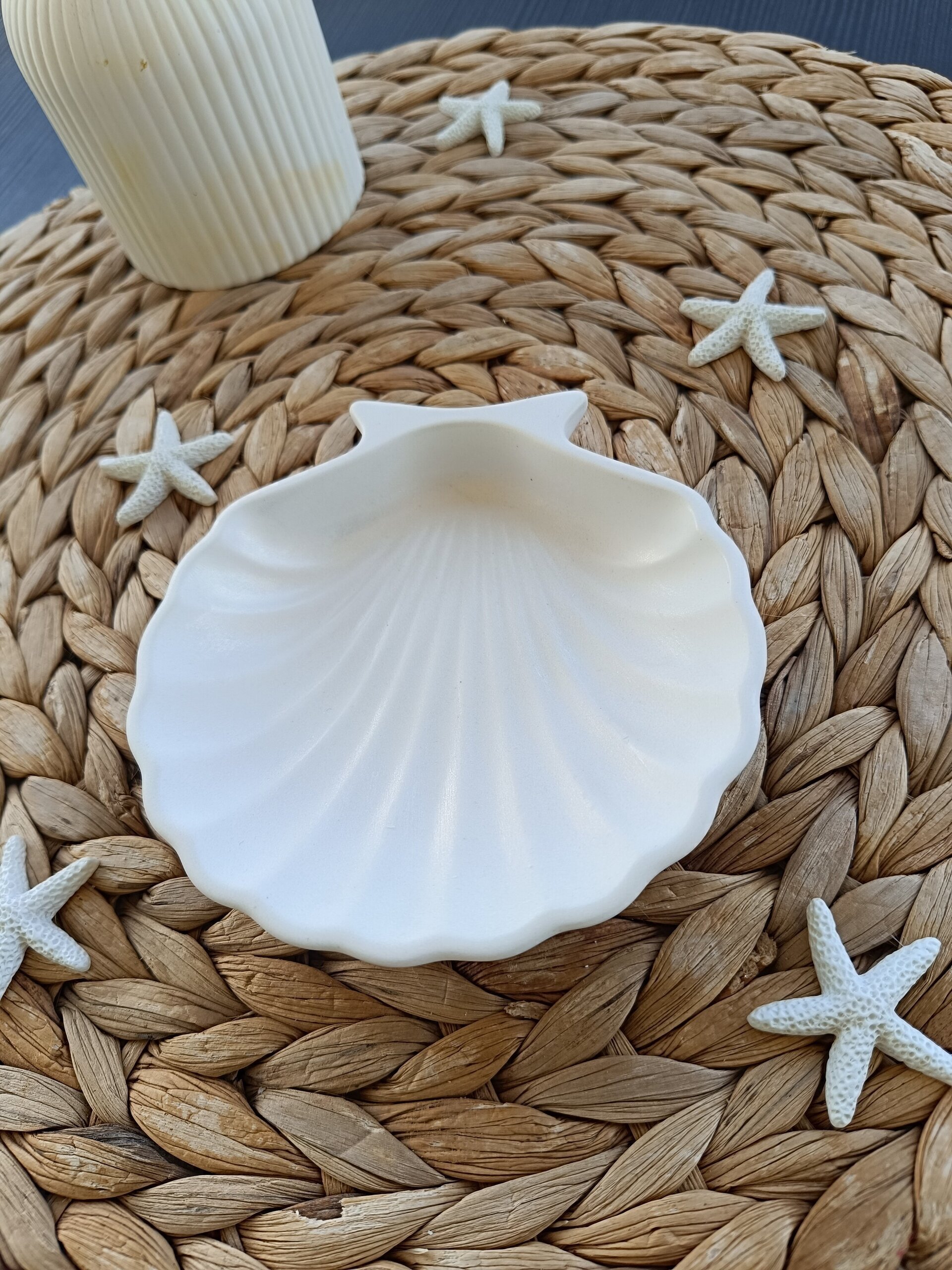 Joyeros de resina acrílica en forma de concha - 2